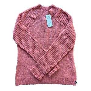 Abercrombie & Fitch Pink/coral Soft Sweater Button Back‎ NWT RET: 68.00 Long S